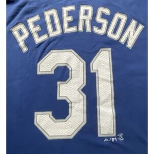 Majestic LA Dodgers‎  #31 Joc Pederson Jersey Shirt MLB Men's 2XL Blue